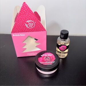 The Body Shop British Rose Instant Glow Body Butter 50ml Shower Gel 60ml New